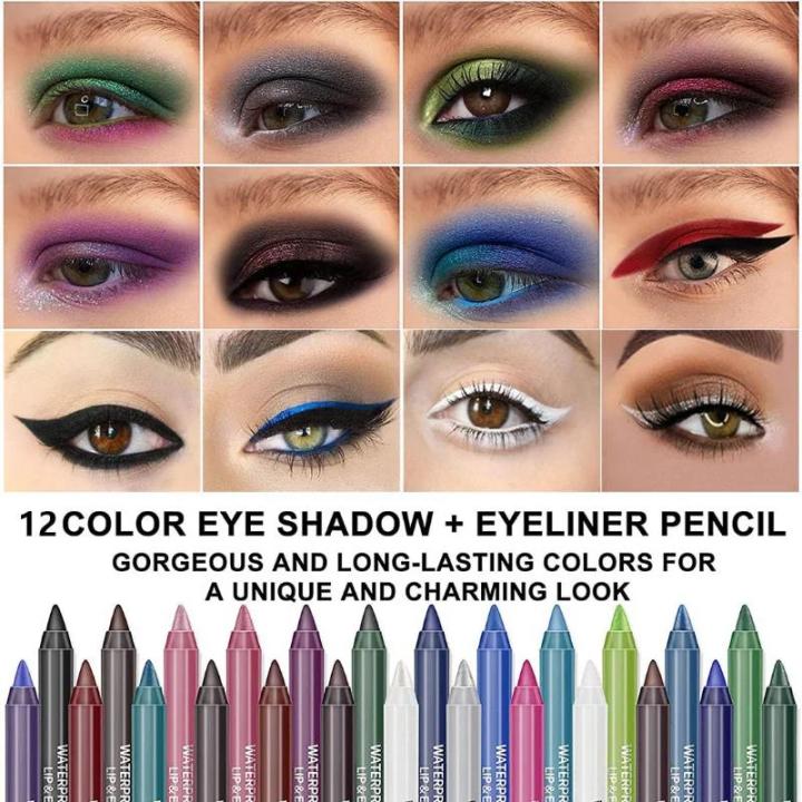 Zhitian Luxury Multicolor Eye Liner Pen Colored Eyeliner Waterproof Makeup Tools Blue Black Green Purple Pink Brown Eye Cosmestics