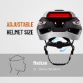ASIEVIE Bike Smart Cycling Helmet with Headlight Tail Light SOS Emergency Alert and Wir-ele-ss Earphone. 