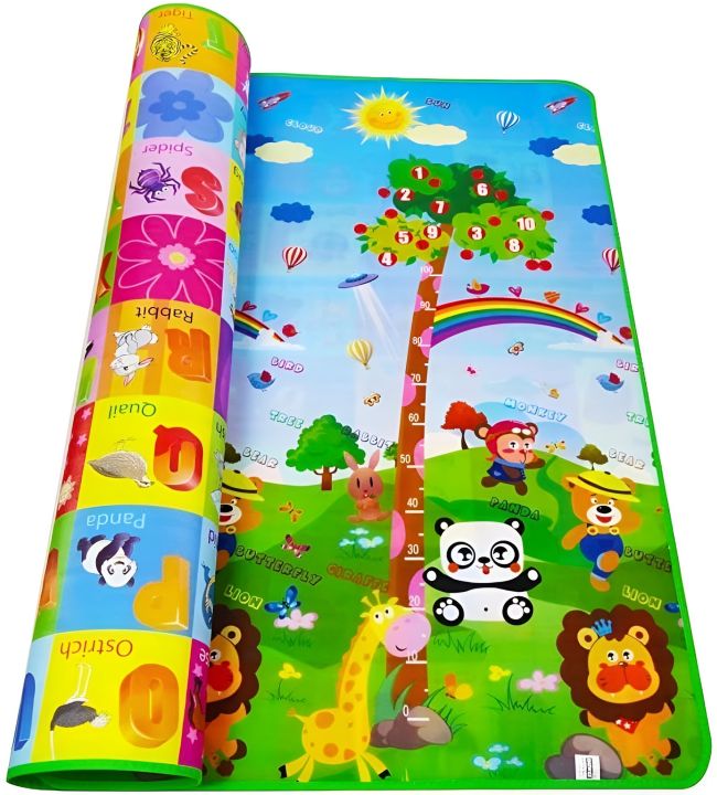 Baby'S Double Sided Waterproof Crawl Mat Carpet 4/6 ft