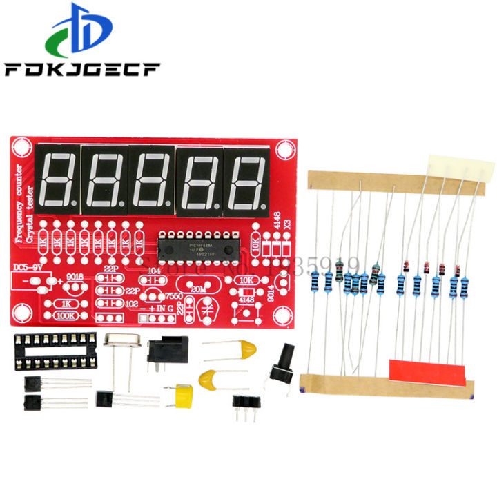1Hz-50MHz Digital LED Crystal Oscillator Tester Frequency Counter Meter RF Electronic DIY Kits Tools PCB Board Module