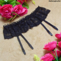 WeihonghunfeiFifty percent discount Red lust lingerie high stretch double lace suspender buckle pants pantyhose panty set garter belt Lovefixoe. 