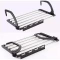 Multifunctional Balcony Folding Clothes Hanger Hanging Type Air-drying Rack. 