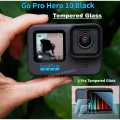Ultra Clear Tempered Glass Screen Lens Front Screen Protector For GoPro Hero 10 Black. 