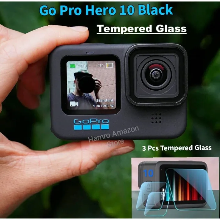 Ultra%20Clear%20Tempered%20Glass%20Screen%20Lens%20Front%20Screen%20Protector%20For%20GoPro%20Hero%2010%20Black%20-%20Image%202