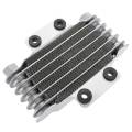 OUMERY Motorcycle Engine Cooling Radiator 85Ml Universal Silver Aluminum for 100Cc-250Cc Motorcycle Dirt Bike Atv. 