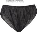 Disposable Underwear (100 pcs) for Women & Men,Black Premium Unisex , Free Size. 