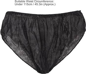 Disposable Underwear (100 pcs) for Women & Men,Black Premium Unisex , Free Size
