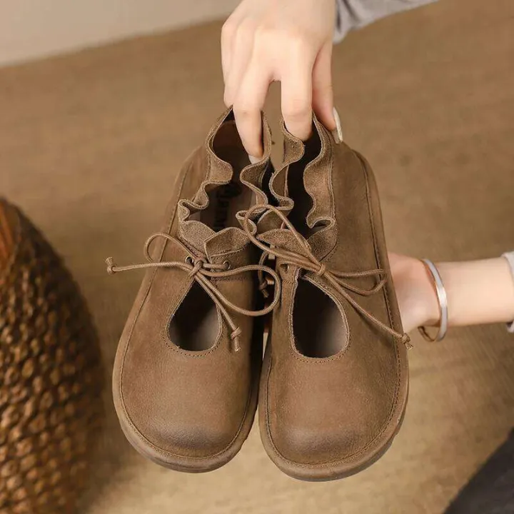 Artmu%20Original%20Flats%20Women%20Lace%20Up%20Genuine%20Leather%20Spring%20Summer%20Soft%20Comfort%20Elegant%20Shoes%20for%20Ladies%20Zapatos%20-%20Image%205
