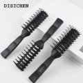 DISICHEN 2025 Men's Black Plastic Ribbed Comb Fluffy Large Back Comb Salon Hairdressing Brush Men's Styling Oil Hair Curly Massage Hairbrush. 