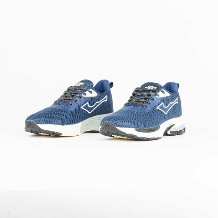 First Walk Shoes | Unisex Blue Breathable Mesh Sports Running Shoes for Men & Women (Art 183)