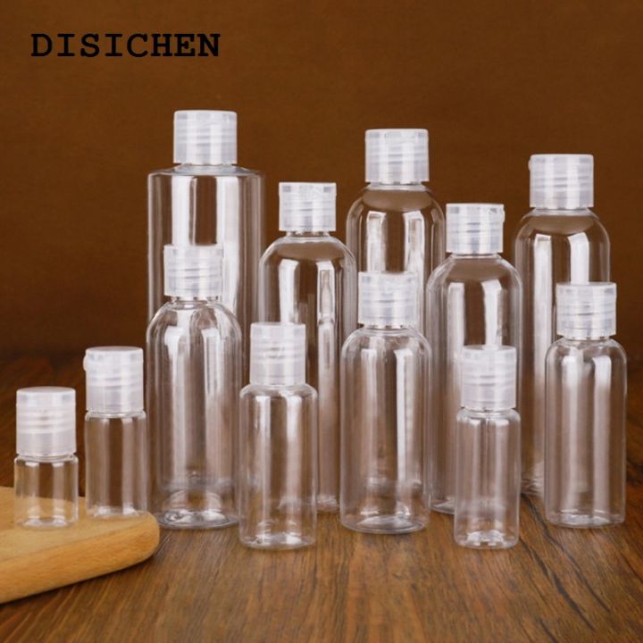 DISICHEN%20Profesional%201Pc%205/10/30/50/80/120/200/250%20Ml%20Plastic%20Transparent%20Bottle%20Refillable%20Butterfly%20Cap%20Makeup%20Tool%20Sub-bottling%20Clamshell%20Bottle%20-%20Image%202