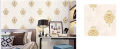 3D Royal Vintage Elegant Gold Damask Wallpaper Embossed Textured Non-woven Roll For Wall Decoration. 