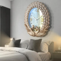 Stylish Design Gold Peacock Fancy Model Wall Clock. 