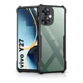 Vivo Y27 4G Bumper Case | Back Hard Transparent Clear Shockproof TPU Phone Cover |. 