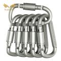 SuperRide Wear-resistant Keychain Accessories 6pcs Mini Carabiner Clips Set Rustproof Corrosion Resistant Key Hooks for Outdoor Activities. 