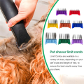 Electric Clipper Limit Comb Set Stainless Steel 8-Color Hair Guide for 1854 Pet Shaver Animal. 