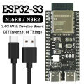 50% discount ESP32-S3 Development Board 2.4G Wifi Module for Arduino ESP IDF ESP32-S3-WROOM-1 N8R2 N16R8 44Pin Type-C 8M PSRAM ESP32 S3. 