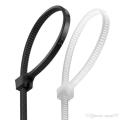 100Pcs Nylon Cable Tie  150Mm White  Color Self-Locking Plastic Wire Zip Tie. 