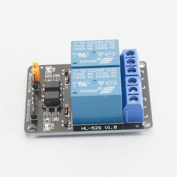 2 channel relay Module with light coupling 5V | Daraz.com.np