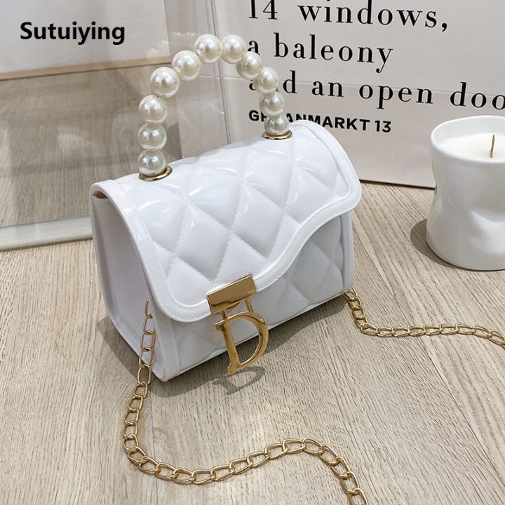 Sutuiying%20Women's%20bag%202024%20new%20trend%20fashion%20diamond%20embossed%20Luxury%20chain%20mini%20jelly%20square%20bag%20versatile%20pearl%20handbag%20-%20Image%206