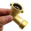2Pcs 45 Degree Garden Hose Elbow Fitting 2Pk with 2 Washers - Outdoor Faucet Extender, Hose Connector Spigot Extender Copper Faucet Extender. 