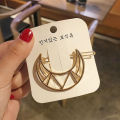 Pebbles Nepal Gold Geometric Moon Hair Clip for Women | Simple Korean Style Hairclips Hairpin - 6pcs. 