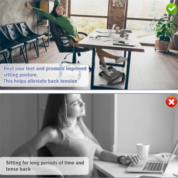 JAERBEE%20Office%20Foot%20Rest,%20Foot%20Stool%20Removable%20Massage%20Roller%20Portable,%20Ergonomic%20Desk%20Footrest%20White%20-%20Image%203