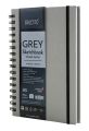 Brustro Grey Sketchbook, Wiro Bound, Size A5 120 GSM (60 Sheets) 120 Pages. 