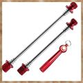 Kqueebee 1Set Quick Release Skewers Anti-Theft Aluminum Alloy Bicycle Wheel Hub Skewers Road Bike Quick Release Axle Bolt Set with Locking Keys. 