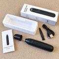 Nose Hair Trimmer, Professional Painless Nose and Ear Hair Trimmer with Waterproof Double-Edge Blade, USB Rechargeable Nose Hair Trimmer with, for Men and Women (Black). 