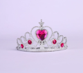 Children Pink Jeweled Plastic Hairband Style Princess Tiara Crown. 