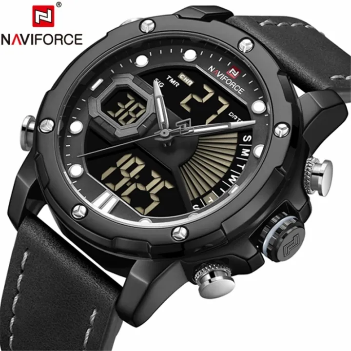 NAVIFORCE%20Nf9172%20Dual%20Time%20Digital%20Analog%20Function%20Genuine%20Leather%20Strap%20%20Fashion%20Watch%20-%20Image%205