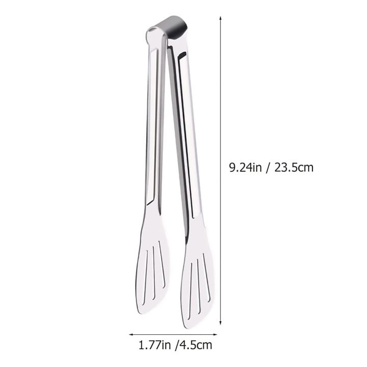 Stainless%20Steel%20Utility%20Serving%20Cooking%20Food%20Kitchen%20Tong%2023%20cm%20With%20Ergonomic%20Design%20-%20Image%202