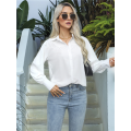 Womens Long Sleeve Office Shirt Tops White M. 