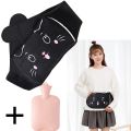 First aid kit wrap belt winter relief, plush hot water bottle 1000ml set 1 hot bag with waist sleeve for pain warm waist bag abdomen. 