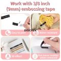 DISICHEN Handheld Labeling Machine 3D Embosser Label Machine Portable Lettering Embossed Labeler Omega S Embossed Labeler for Home DIY Profesional. 