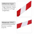 ARELENE 10m x 5cm Safety Warning Tape Reflective Tape Self adhesive Tape Reflective Strip Traffic Reflective Stickers Color: red + white. 