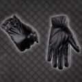 1pair Equestrian Soft PU Anti-cold Gloves Touch Screen Solid Color Men Finger Mittens Adjustable Warmer Windproof Mittens Winter. 