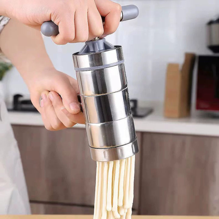 Stainless%20Steel%20Making%20Spaghetti%20Press%20Pasta%20Machine%20Manual%20Noodle%20Maker%20Fruits%20Juicer%20With%202%20Or%205%20Pressing%20Moulds%20DD7%20-%20Image%203