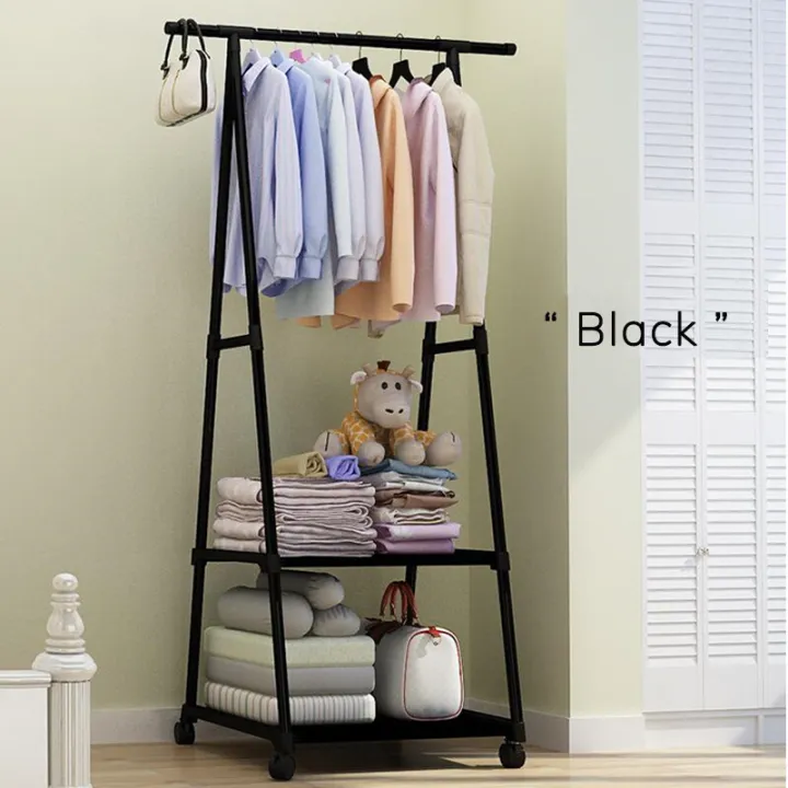 Multifunction%20Clothes%20Triangle%20Coat%20Rack%20Removable%20Bedroom%20Rack%20With%20Wheels%20%7C%20Metal%20Multpurpose%20Clothes%20Rack%20-%20Image%203