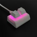 2 Keys Macro Programming Keyboard RGB Mini Keyboard Red Switch,White. 