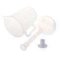 500Ml Long Neck Clear White Plastic Volumetric Measuring Flask & 1000ML Clear Plastic Graduated Laboratory Measuring. 