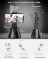 Mobile phone smart tracking bracket, selfie stick camera stabilizer 360° rotating smart object tracker, automatic face tracking mobile phone bracket, live broadcast/TIK Tok/video shooting/smartphone. 