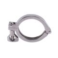 2Pcs Tri-Clamp Steel Single Pin Heavy Duty Tri Clamp with Wing Nut for Ferrule TC with Silicone Gasket 2 Inch. 