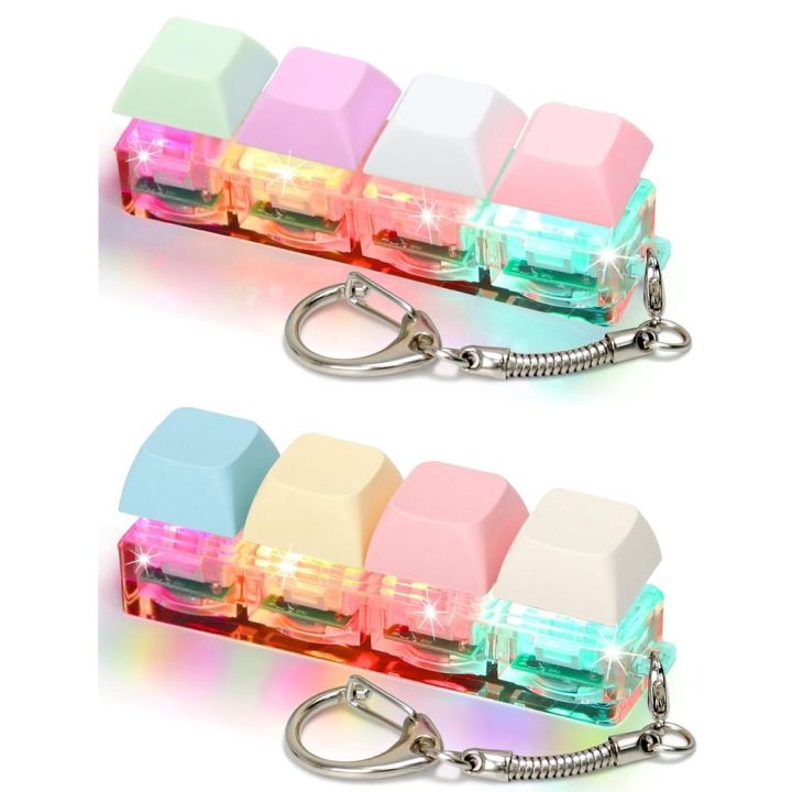 Fidget Clicker Led Novelty Fun Toys Keyboard Clicker with LED Light Anxiety Decompression ...