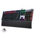 AULA F2088 Mechanical Gaming Keyboard, with Ergonomic Wrist Rest, Multimedia Control Knob, 22 Backlight Modes. 