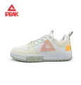 PEAK Skateboard Culture Shoes White/Orange for Women E231388B. 