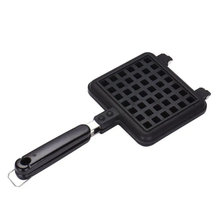 Waffle%20Maker%20Non-stick%20Checkered%20Waffle%20Mould%20Bakeware%20Tray%20With%20Handle%20for%20Stovetop%20-%20Image%203