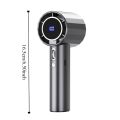 Bizzy Summer Supplies Type-C Rechargeable Mini Handheld Turbo Fan Adjustable 100-Speed Ice Sensation Hurricane Fans Fast Cooling Low Noise Outdoor Portable Fan Student. 