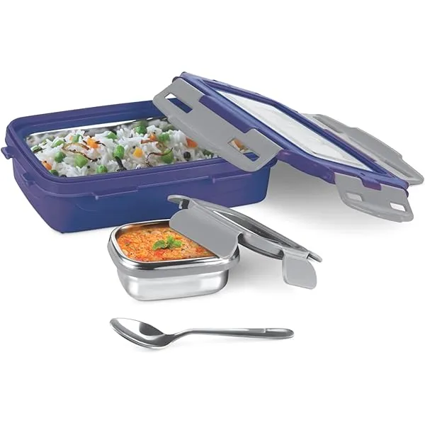 Ski%20Lock%20&%20Seal%20800Ml%20+%20125Ml%20Plastic%20Lunch%20Tiffin%20Box%20(Clear)%20-%20Image%202